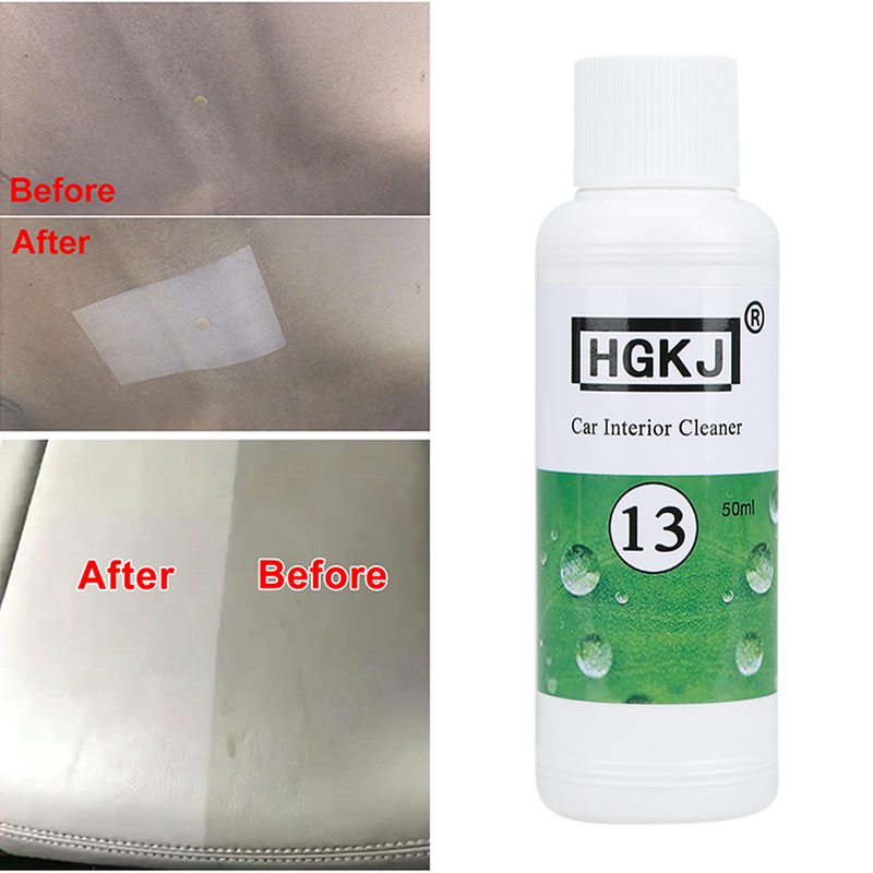 HGKJ13 50ml Car Seat Interior Car Cleaner Auto Leather Clean Wash Maintenance Surfaces Repair Kit Auto Interior Care Maintenance