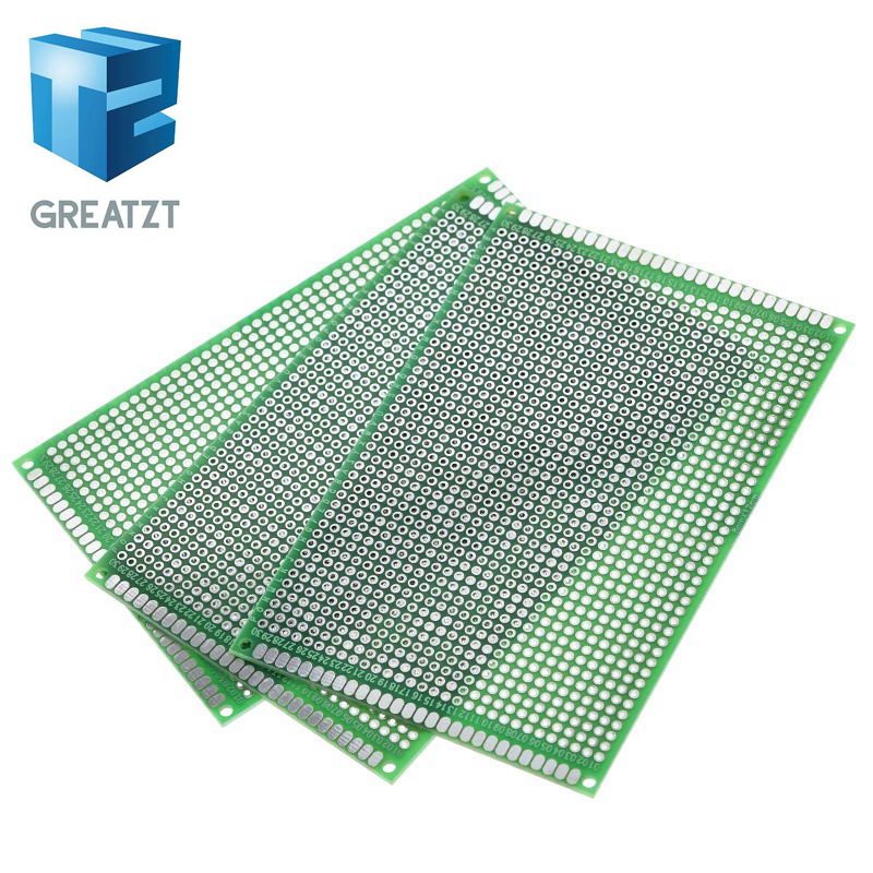 GREATZT 5pcs 8x12cm 80x120 mm Double Side Prototype PCB Universal Printed Circuit Board Protoboard For Arduino