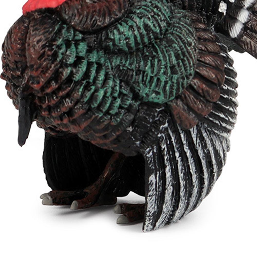 Simulated Farm Poultry Animal Model New Turkey Hen Child Gift Toy Ornament