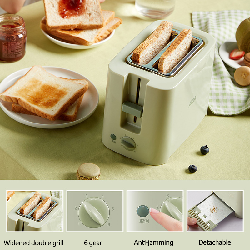 680W Bread Toaster 6 Gear Toasters Oven Baking Breakfast Machine Electric Toaster Cooker Bread Maker Kitchen Appliances 220V