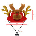 Funny Xmas Hat Pet Dog Cat Christmas Headwear Christmas Elk Reindeer Antlers headband Hat Apparel Adjustable Snowman Cap