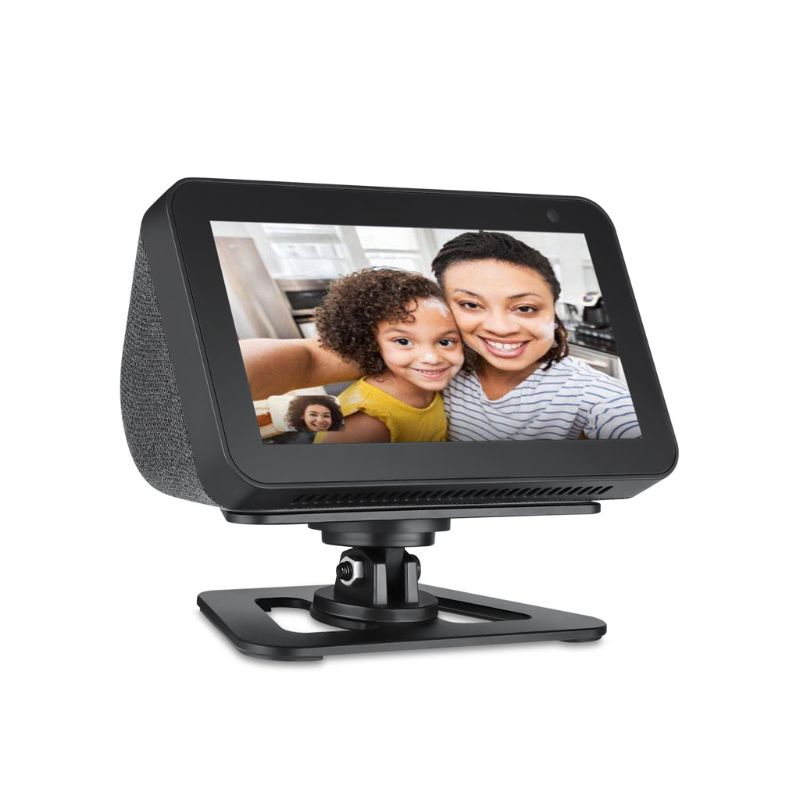 Magnetic Metal 360 Degree Rotation Home Base Mount Stand for Amazon Echo Show 5 PXPA