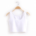 Sexy Womens Scoop Neck Crop Belly Top Vest Sleeveless Midriff Shirt Blouse Tank Top Short Crop Tops