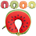 Cute Fruit Neck Pillow U-Shaped Travel Pillow Cartoon Fruit Soft Cushion Neck Pillow for Car Office Travel neck travel pillow