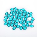 18 color 8*10mm/10*14mm/13*18mm/18*25mm Glitter Crysta Sew On Oval Acrylic Rhinestone Flatback Sewing Beads For DIY doll clothes
