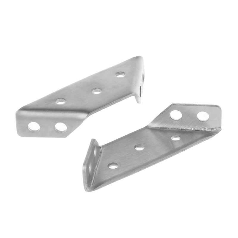 4PCS Stainless Steel Angle Corner Brackets Fasteners Protector Right Angle Corner Stand Supporting Furniture Hardware