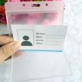 Transparent Plastic Card Sleeve ID Badge Case Clear Bank Credit Card Badge Holder Accessories