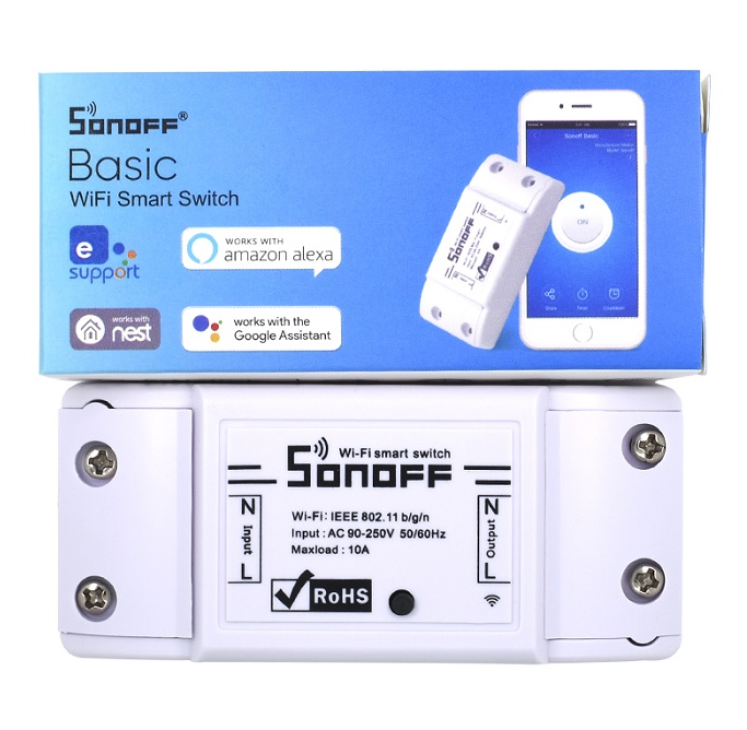 Sonoff Basic Wifi Switch DIY Wireless Remote Domotica Light Smart Home Automation Relay Module Controller Work with Alexa