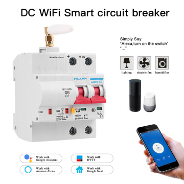eWelink WiFi DC Smart Circuit Breaker overload short circuit protection with Alexa google home for Smart Home