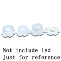 100pcs 13.5mm SMD 5050 CREE LED Lens 30 60 Degree Optical PMMA Lenses Holder XML T6 XML2 XML-L2 XHP50 Plano Reflector Collimato