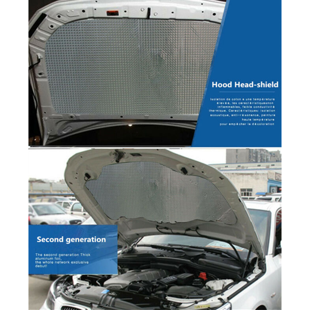 5Pcs 7mm Car Firewall Door Hood Floors Trunk Sound Insulation Heat Barrier Mat High Quality Material