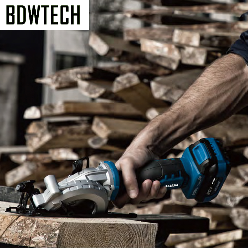 BDWTECH BT526 Mini portable 20V Electric cordless circular saw with lase function and Wood saw blade Free Return