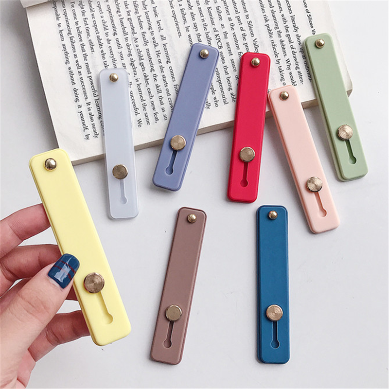 Wrist Band Hand Band Finger Grip Mobile Phone Holder Stand Push Pull Universal Car Phone Socket Holder For Iphone 11 Xiaomi