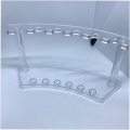 6 Slot Plastic Pen Jewelry Display Holder Stand Rack High Quality Clear White Pen Holder Office Desk stationery organizer