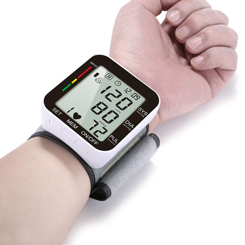 Full automatic Wrist Monitor Meters Sphygmomanometer hypertension care Digital Upper Arm Blood Pressure Pulse Monitor