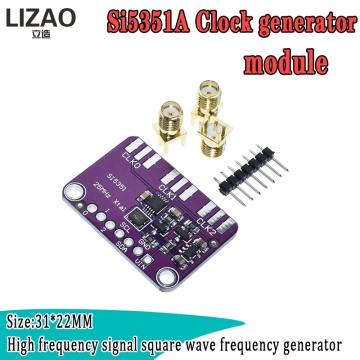 Si5351A DC 3V-5V CJMCU-5351 Si5351 I2C Clock Generator Breakout Board Module Signal Generator Clock 8KHz-160MHz For Arduino