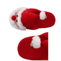 LIN KING Sweet Cartoon Santa Claus Winter Home Slippers Women Men Kids Warm Fur House Cotton Shoes Christmas Family Slides Shoes