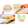 Scissors Shear Cutting Scissors Paper Creative Scrapbook Photo Craft Handicraft Album Handmade Zigzag Scissors Student Scissors