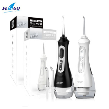 Seago Electric Oral Irrigator for Adults Dental Clean 3 Modes USB Charging Wireless Water Flosser 200ml Water Tank Waterproof