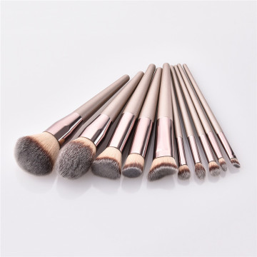 Luxury Champagne Makeup Brushes Set For Foundation Powder Blush Eyeshadow Concealer Lip Eye Make Up Brush Cosmetics Beauty Tools