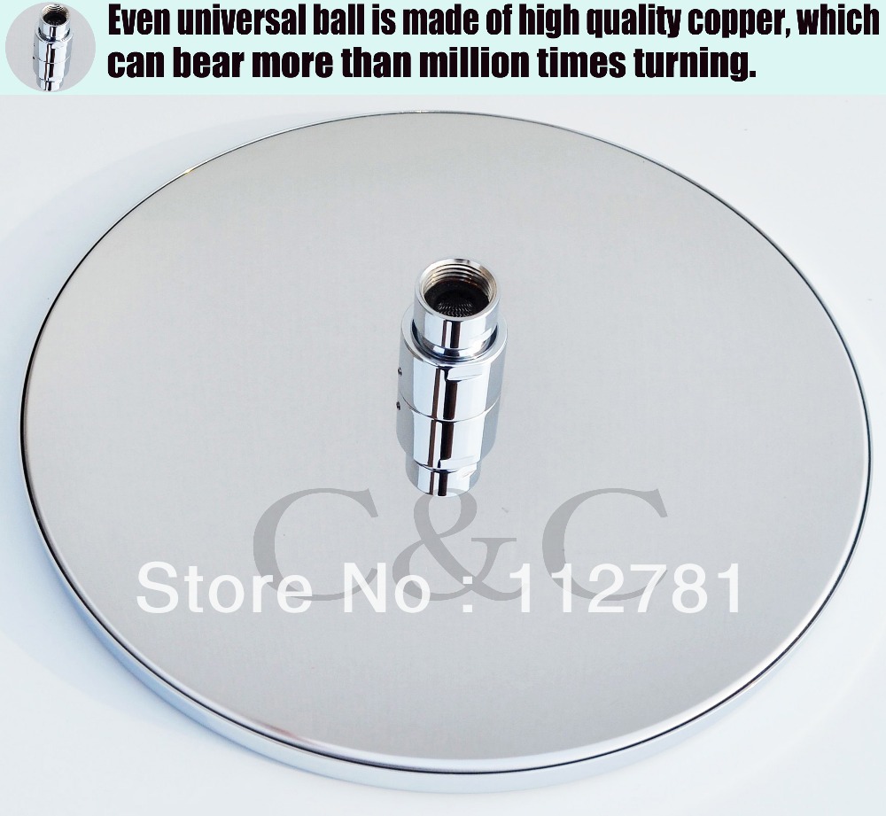 10 Inch Brass Chrome Bathroom Air Drop Rainfall Shower Head With Water Saving and Pressurization Function I010-1
