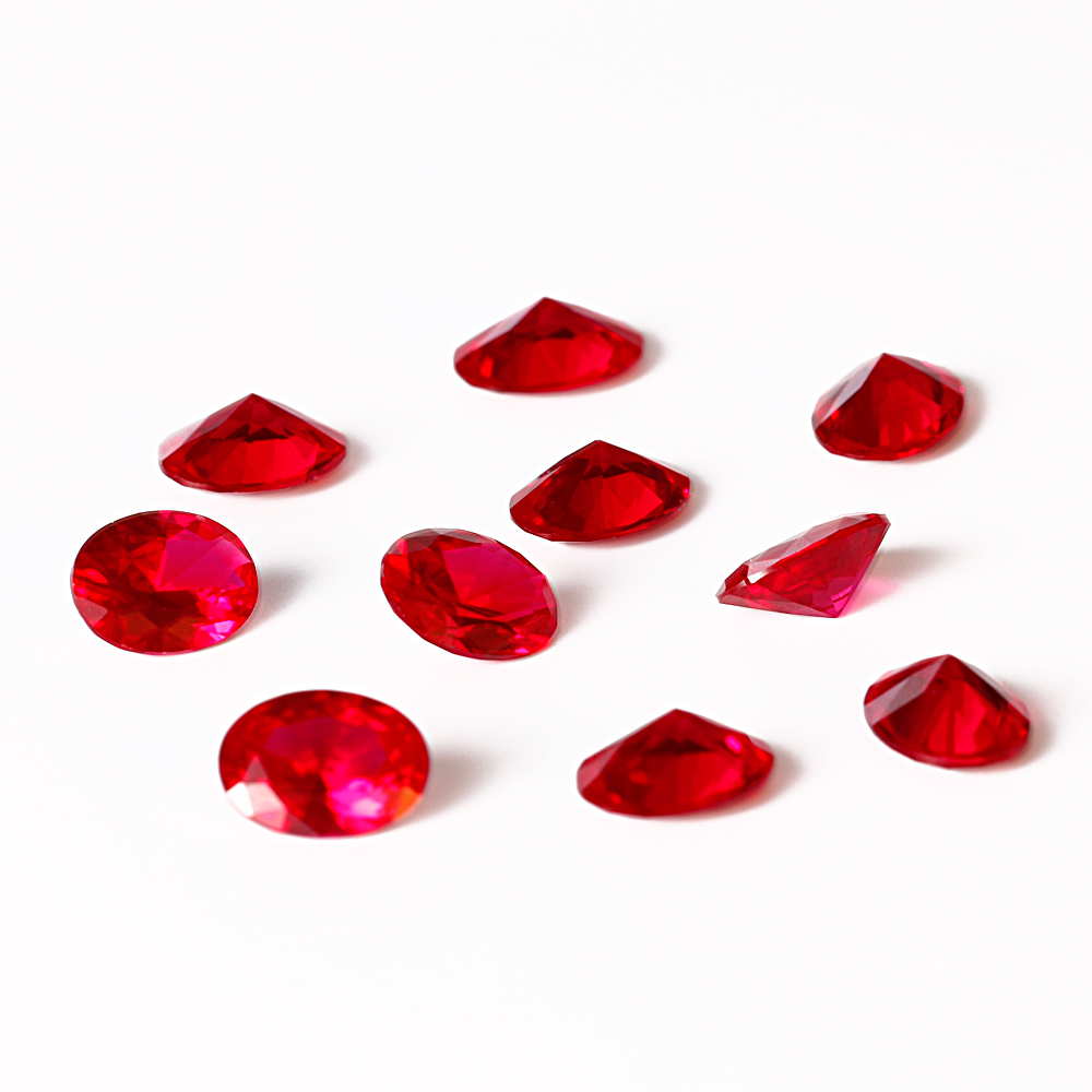 10-10.5ct Loose Gemstone High Quality 12x16MM Oval Ruby Stones DIY Decoration Jewelry Accessories Gifts 5 pcs/set Wholesale