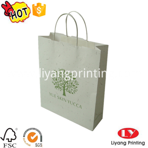 کیسه کاغذ کرافت سفید white kraft paper bag