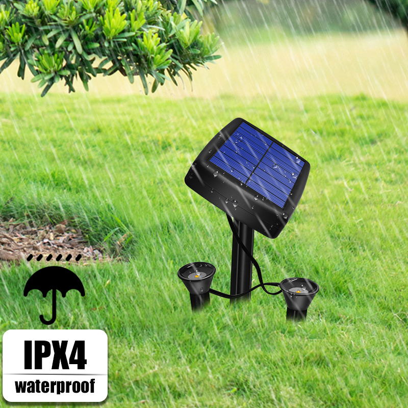 Newest Solar Ground Lights Waterproof Solar Light Decoration Lighting For Flower Beds Lawns Courtyards Potted Plants