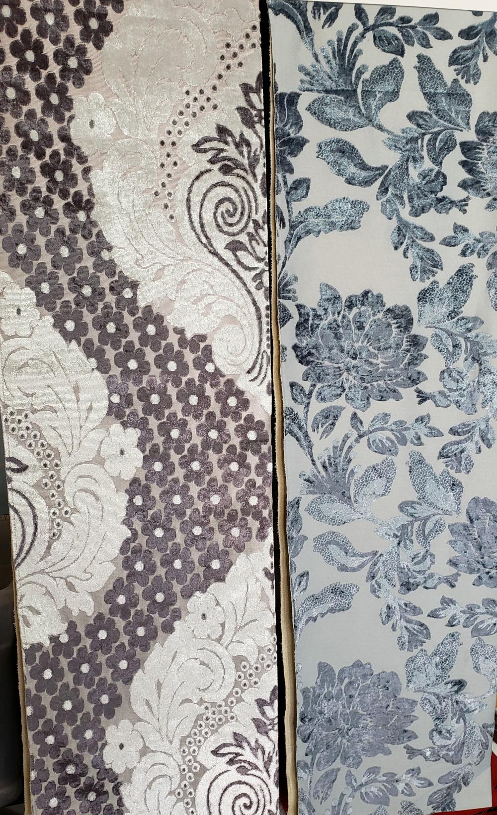 Jacquard Sofa Fabric Flower Two Color
