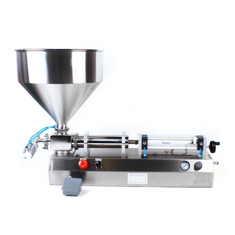 Multifunctional single head paste filling machine stainless steel foot control liquid paste butter sauce cream filling machine