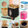 1PC Mini Electric Makeup Brush Cleaner Machine Puff Cleaning Machine Toy Cosmetic Sponge Powder Puff Washer Cleaning Makeup Tool