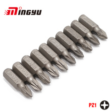 10Pcs 1/4" 25mm Pozidriv PZ1 Screwdriver Bit Set Repair Tools ScrewdriversKit Hex Shank Drill Bit For Power Household Hand Tools