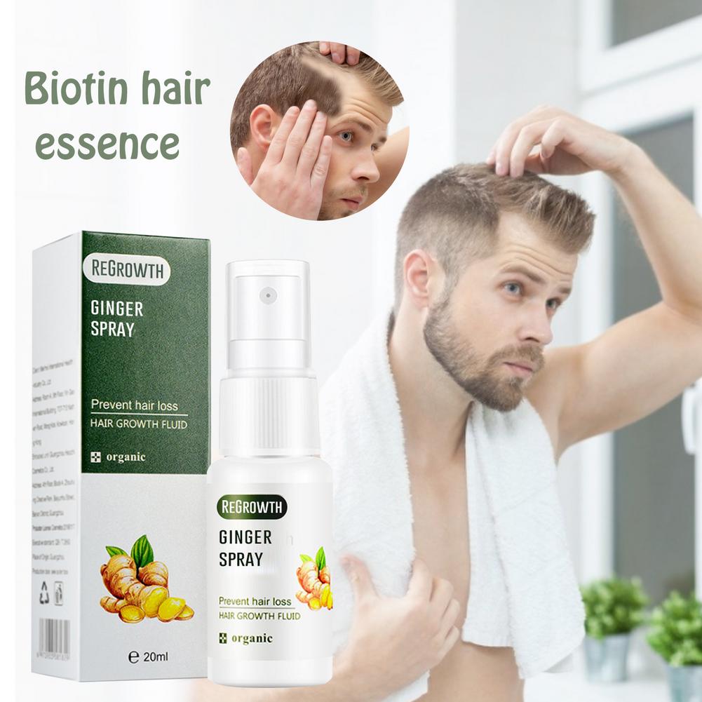 Regrowth Ginger Spray Fast Hair Growth Fluid Anti Loss Treatment Ginger Essence Prevent Hair Loss Regrowth Ginger Spray 30g