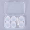 3 Pairs Contact Lens Case Myopia Glasses Mate Box Cosmetic Contact Storage Box