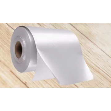 Self Adhesive polyester satin white