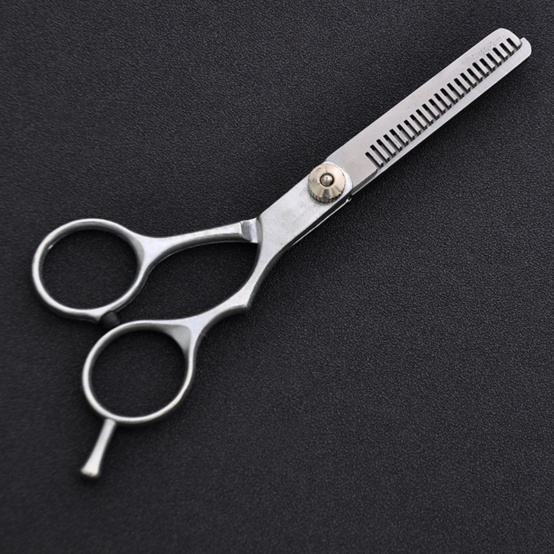 1pcs Portable Stainless Steel Thinning Shears Regular Hair Scissors Hairdressing Snipping Shearing Tool Flat Teeth Blades