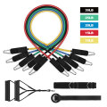 11 PCS Tension Resistance Band Set and Exercise Stretch Fitness Home Set for Gym Fitness Training Yoga in stock fast shipping