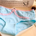 Small fresh culotte enfant fille lovely peach girl underwear Children's cotton underwear kids lace Stitching laciness panties