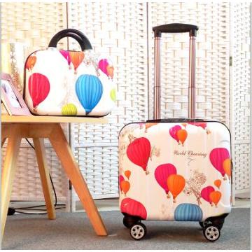 Woman Travel suitcase set Rolling Luggage set 18inch laptop boarding trolley case wheels Cosmetic case carry-on box travel bags