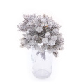 12/20pcs White Artificial Pine Nuts Cones Artificial Flowers Pineapple Grass for Wedding Christmas DIY Wreath Scrapbooking Decor
