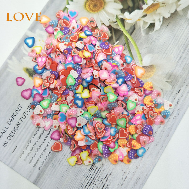 1000pcs Nail Art Decoration Fruit Slices Filler For Nail Art Slime Fruit Addition For DIY Charm Slime Supplies Nail Decoration