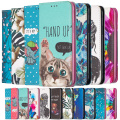 Luxury Magnetic Painting Phone Leather Wallet Case For iPhone 7 8 Plus 12 11 Pro X XS XR Max SE 2020 Mini Stand Book Cover Coque