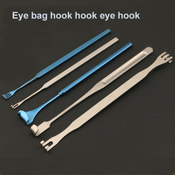 Stainless steel beauty plastic equipment fine eye bag hook eyelid pull hook type double claw double eyelid surgery tool
