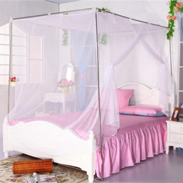 1Pcs Polyester Square Mosquito Net Extra Densenet Simple Soft Portable Single Double Bed Curtain Student Dormitory Home Bedding