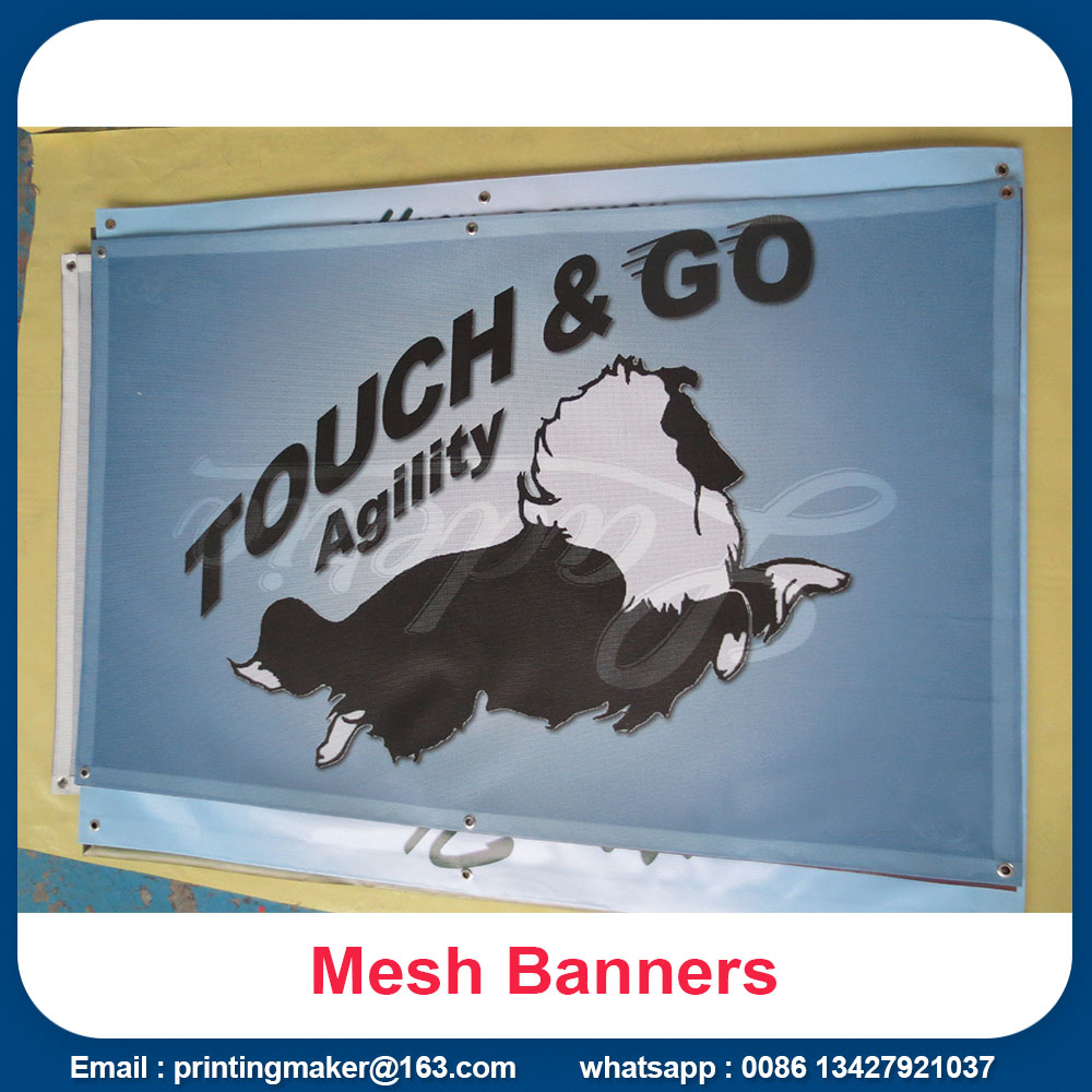 Outdoor Advertising Fence Mesh Banners Printing