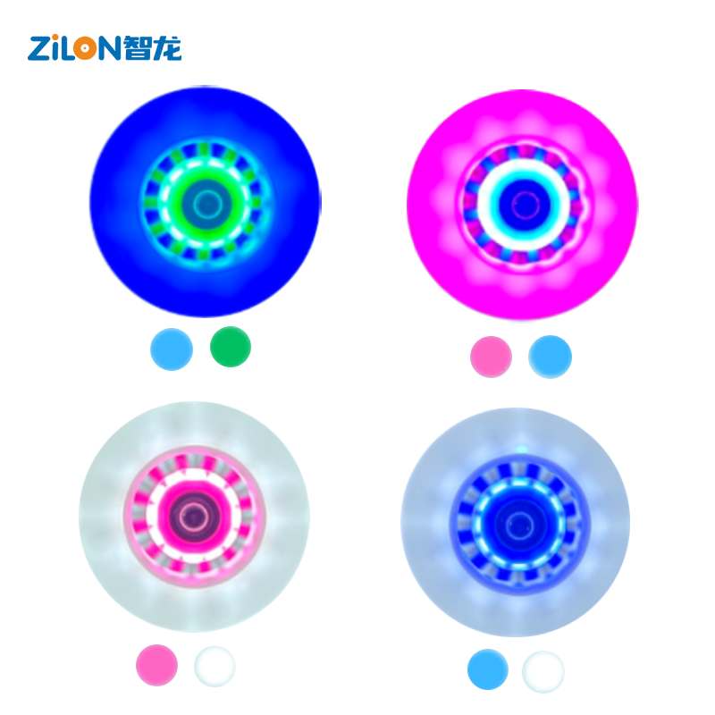 Customizable inline skates light up wheels