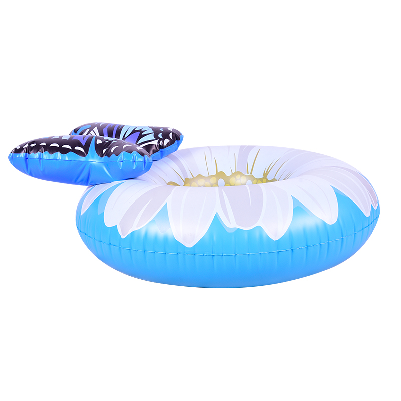 Inflatable Swim Ring Daisy Flower Pool Rings Floats