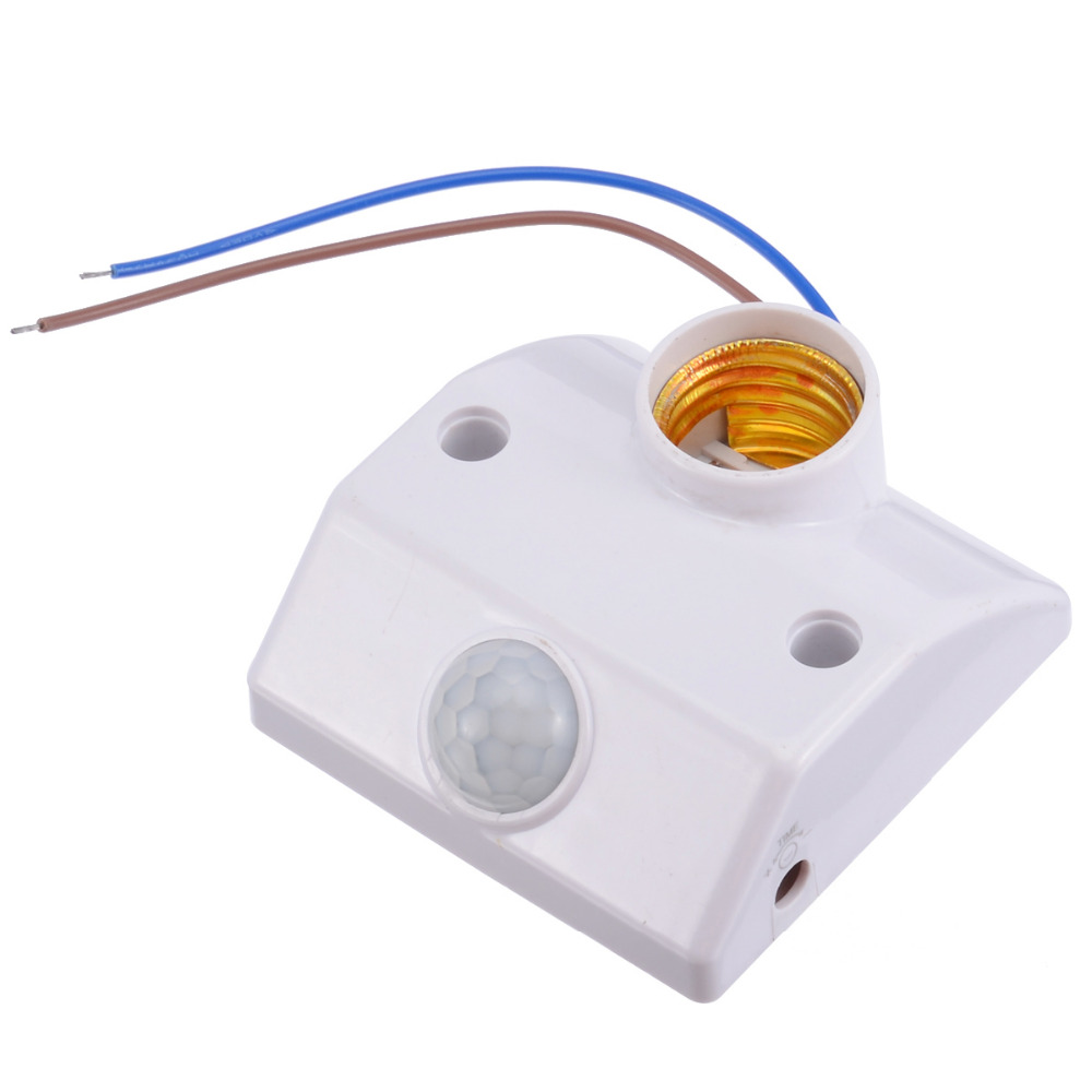 E27 PIR Infrared Motion Sensor LED Light Lamp Holder Socket LED Lamp Base Motion Sensor Switch for LED Light Fittings