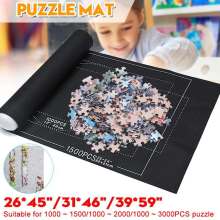 Portable Puzzle Rollup Mat Jigsaw Roll Felt Pad Playmat Puzzles Blanket For Up to 3000 Pieces Jigsaw Rug Puzzle Felt Storage Mat