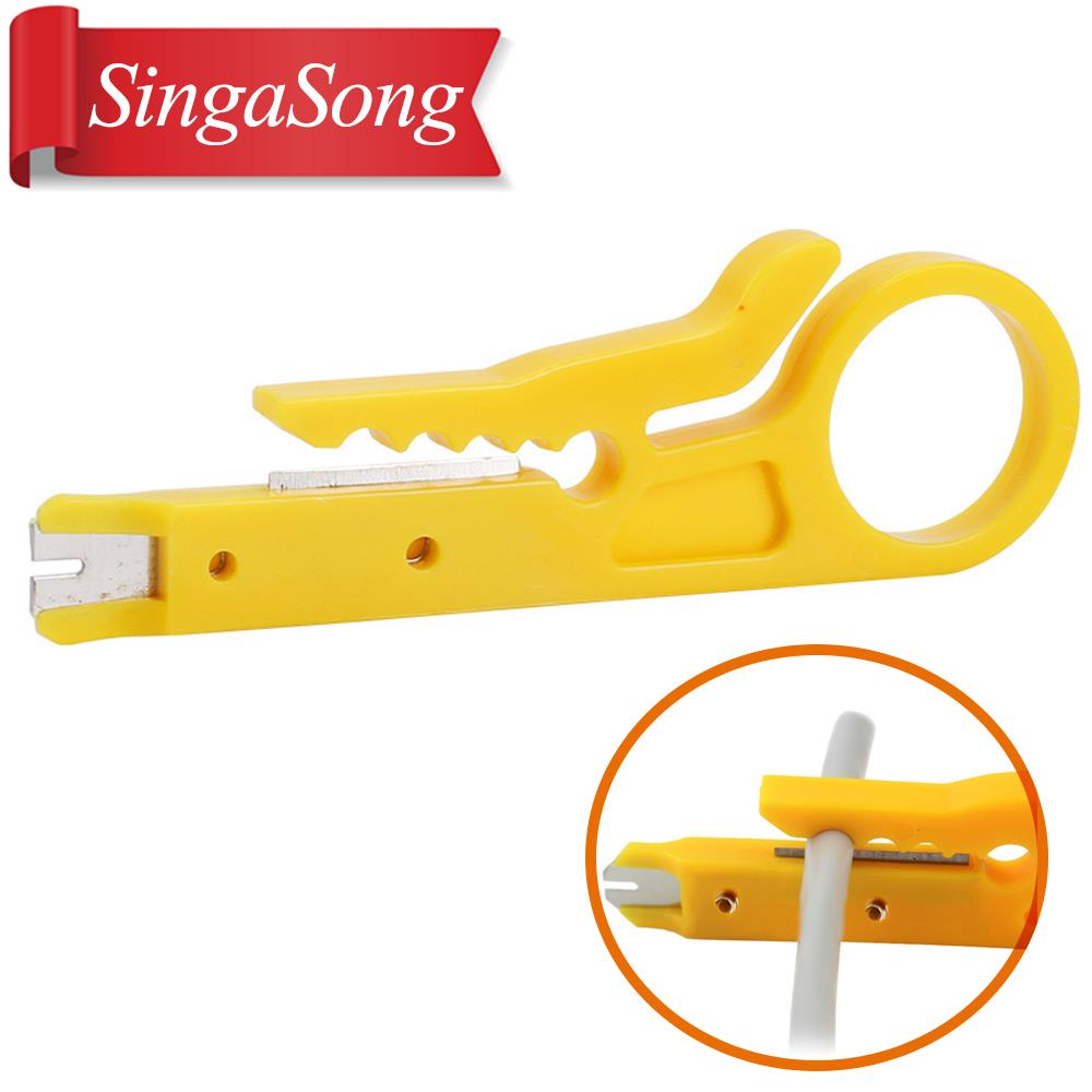 Mini Portable Wire Stripper Knife Crimper Pliers Crimping Tool Cable Stripping Wire Cutter Multi Tools Cut Line Pocket Multitool